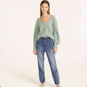 NWT J.Crew Denim Jogger Pants in Horseshoe Wash